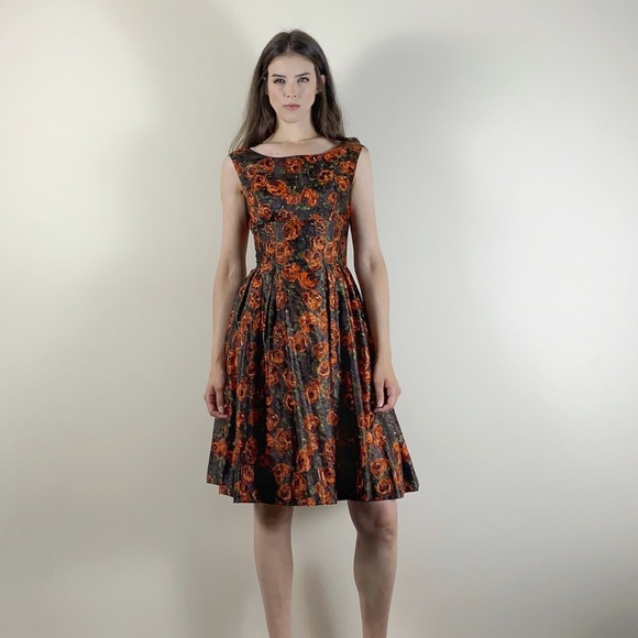 Vintage Dresses & Skirts - Vintage 1950s floral dress with matching bolero.